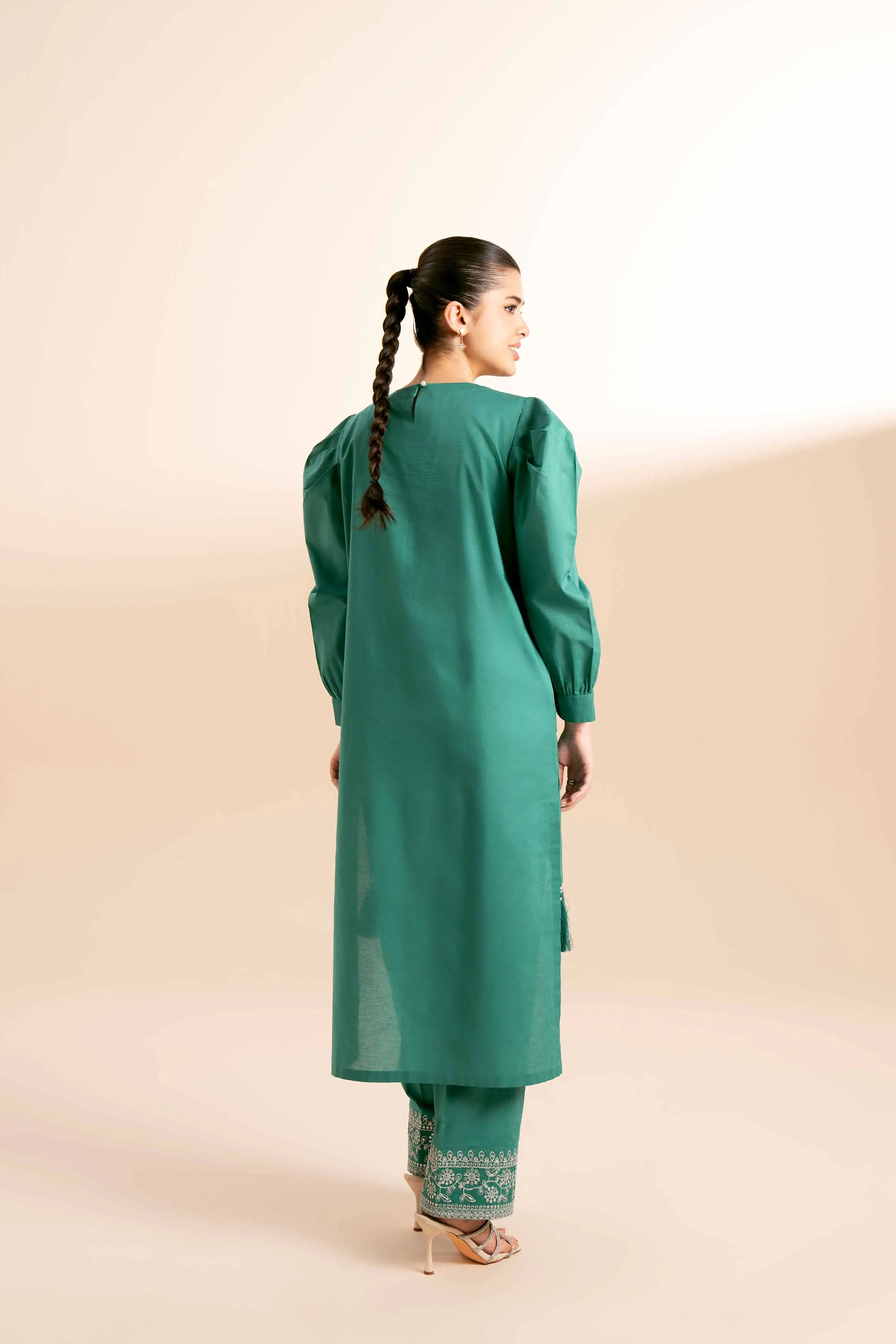 2 Piece - Dyed Embroidered Suit - 42401728