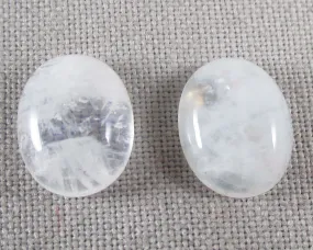 20% OFF!! Rainbow Moonstone Cabochon 8x10mm Oval 1pc (0719)