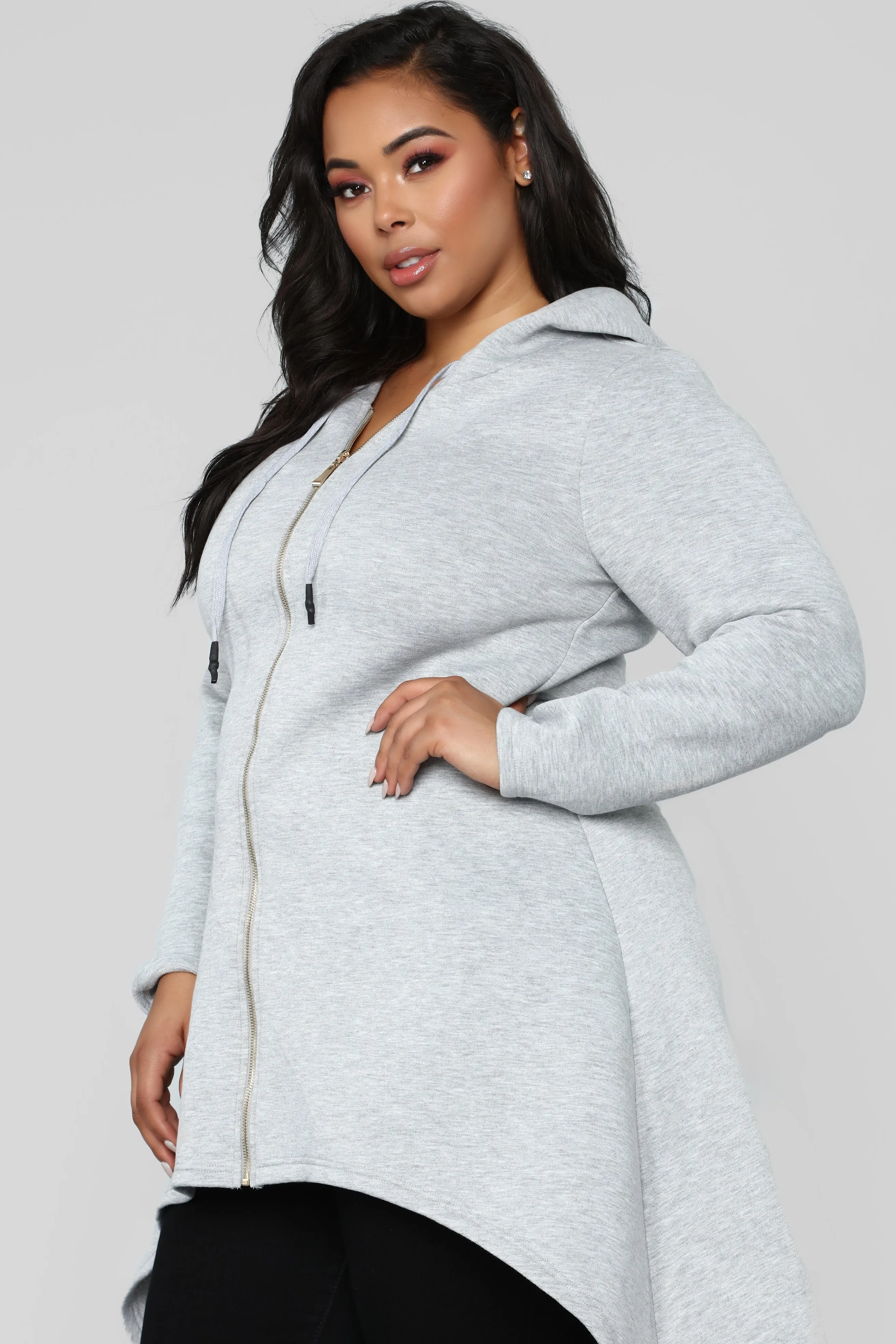 A Bronx Winter Hooded Jacket - Heather Grey