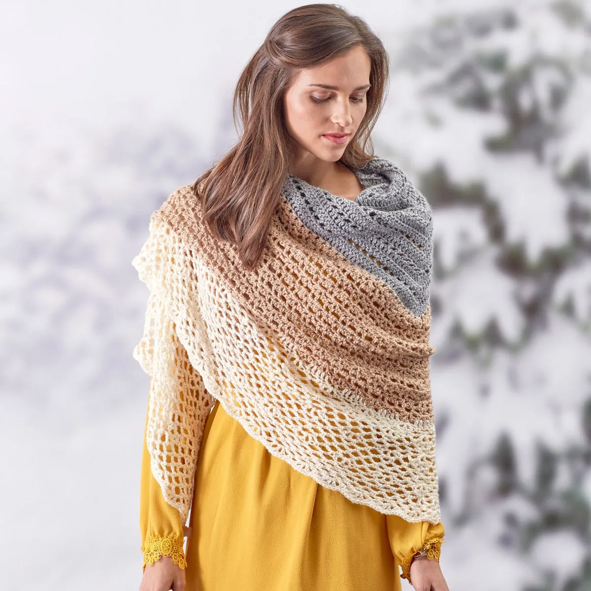 A Duet of Crochet Shawls Kit