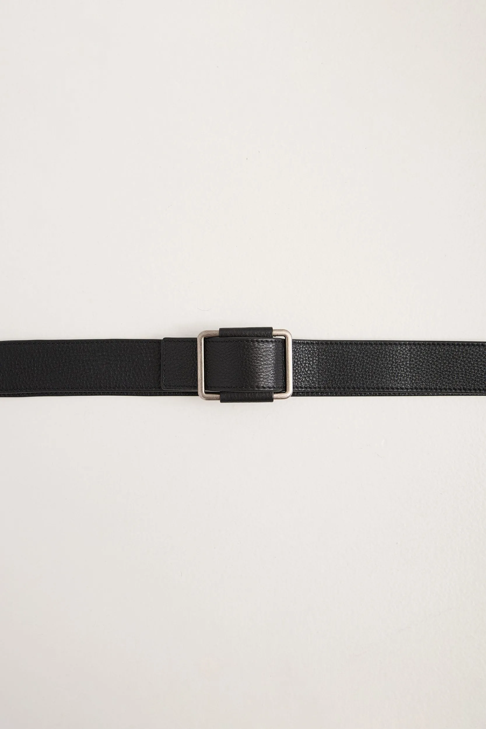 Adjustable leather belt