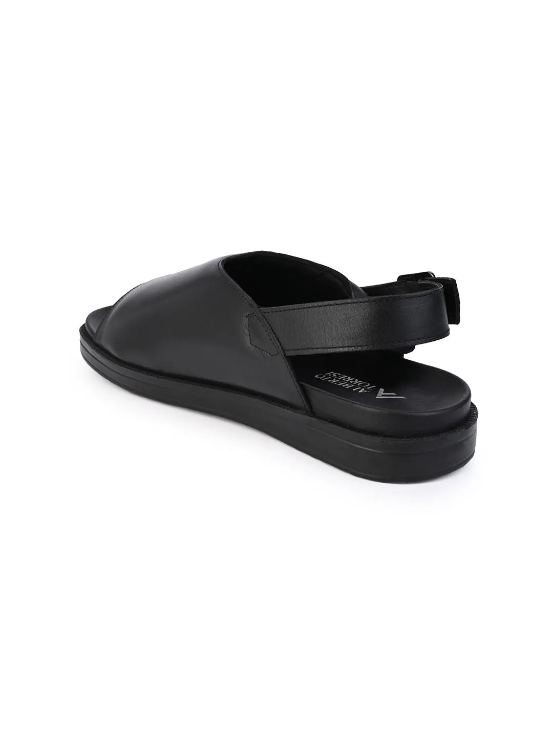 Alberto Torresi Leather Sandal With Padded Insole