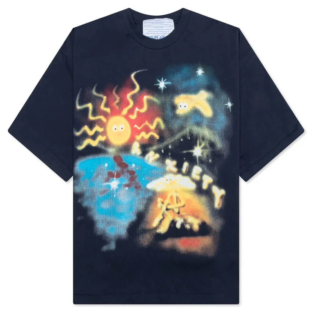 Anxiety Airbrush S/S Tee - Navy