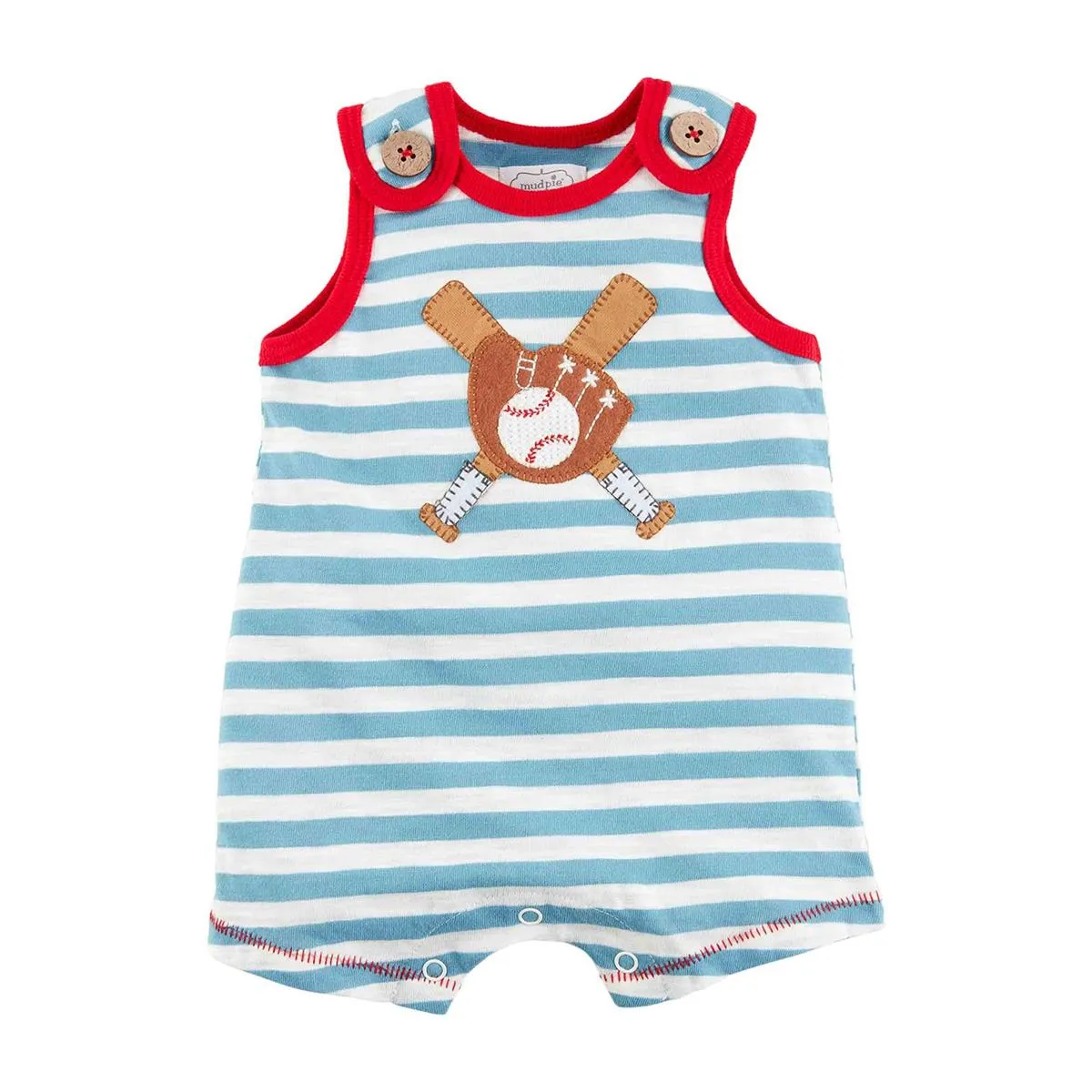 Baseball Applicue Romper 6-9Mths