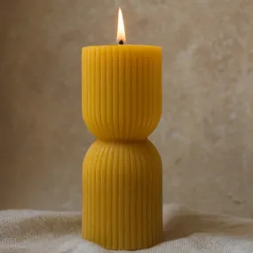 Beeswax Candles Pillar | Hourglass