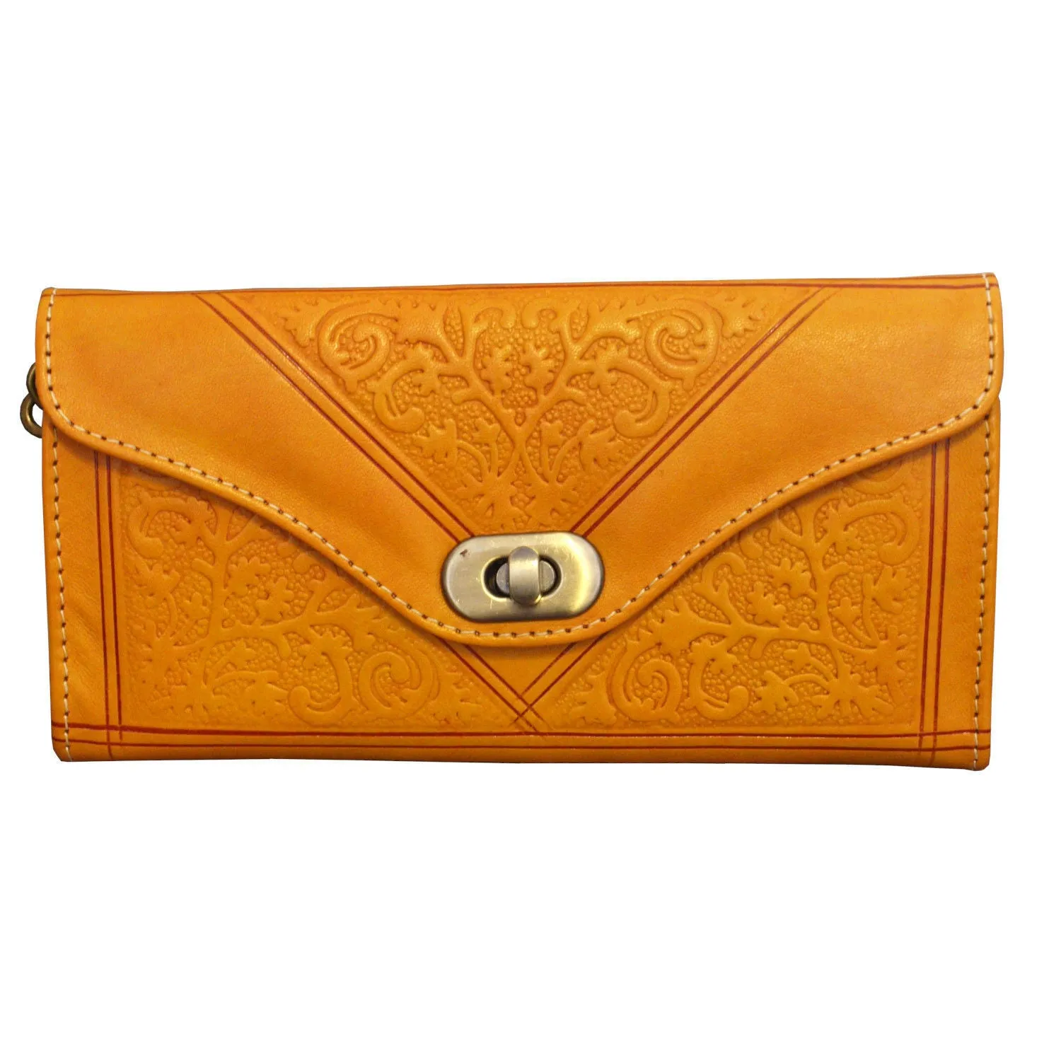 Berber Leather Leather Tri-fold Purse