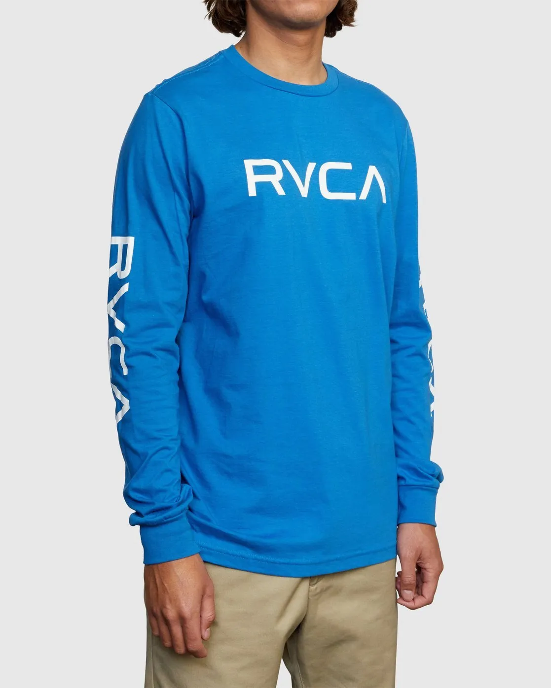 Big RVCA Long Sleeve Tee - French Blue