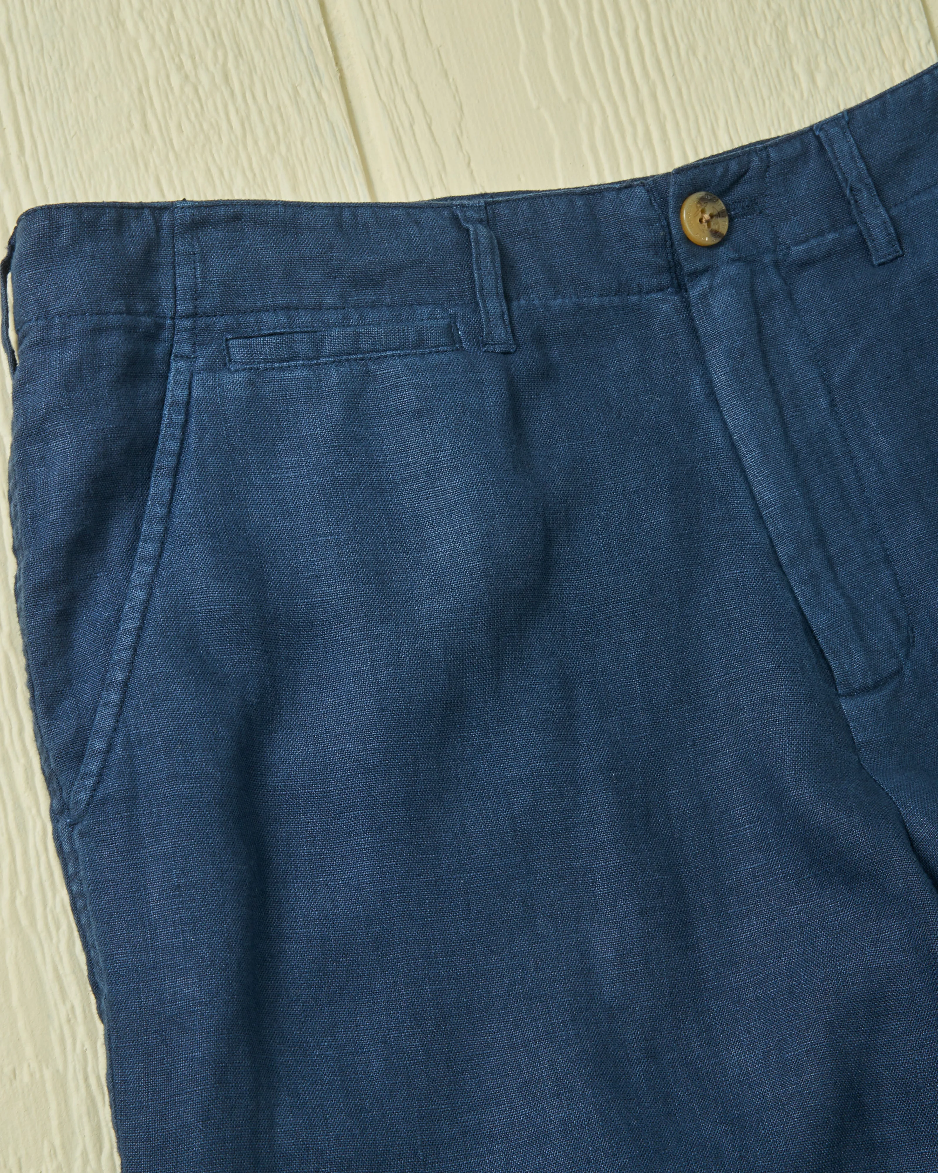 Camden Pant in Navy Linen