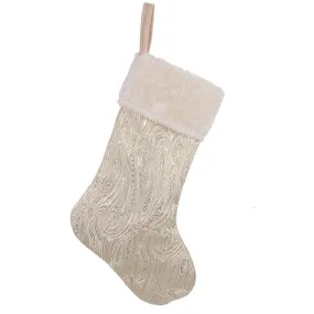 Champagne Velour Stocking (51cm)