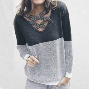 Crisscross Reversible Knitted Top S-2XL  3 Colors