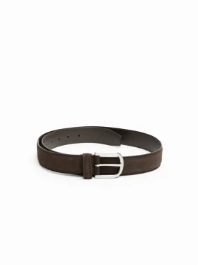 Dark Brown Suede Belt