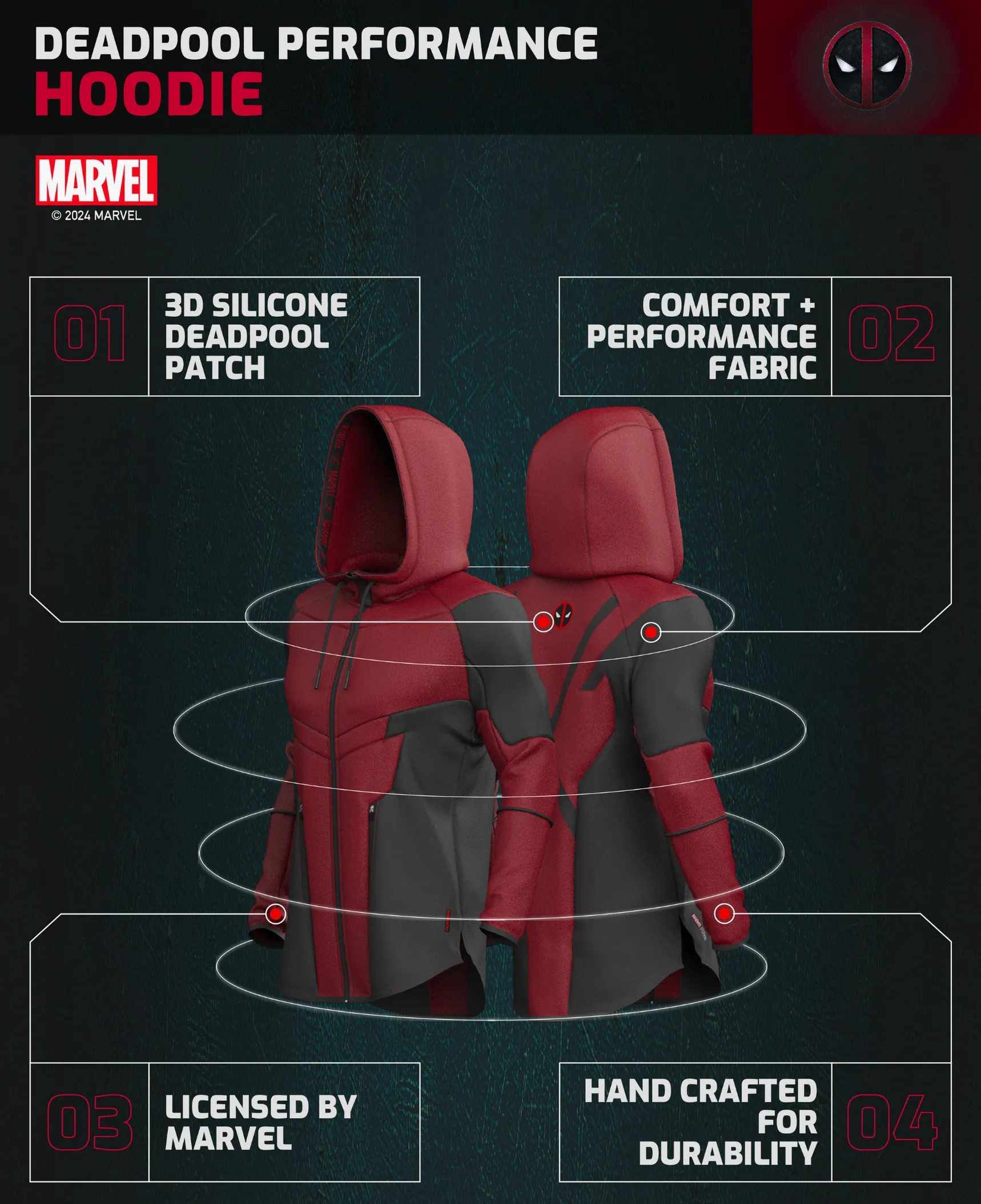 DEADPOOL Performance Hoodie