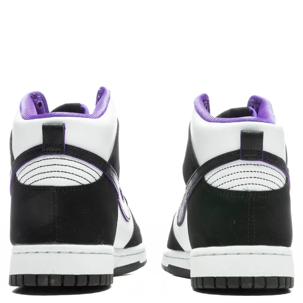 Dunk High Retro Premium EMB - Black/White/Action Grape