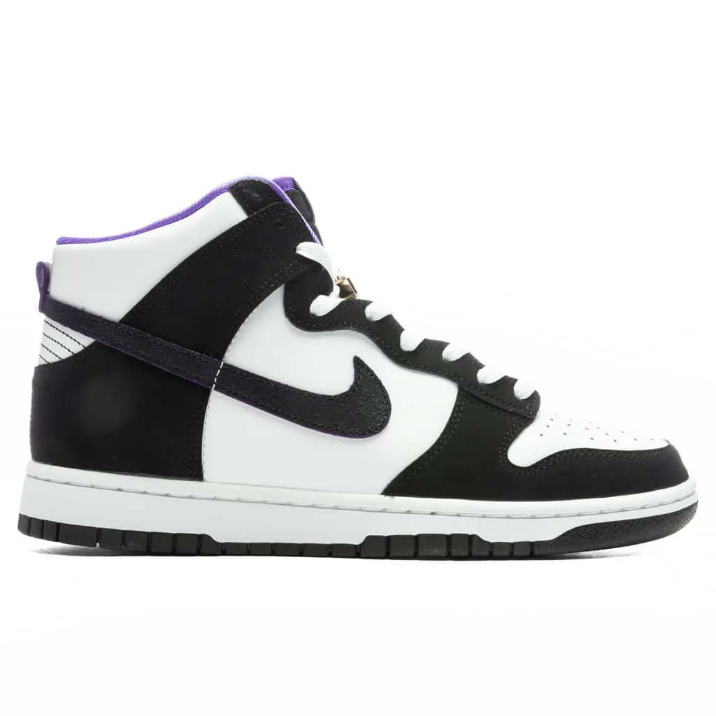 Dunk High Retro Premium EMB - Black/White/Action Grape