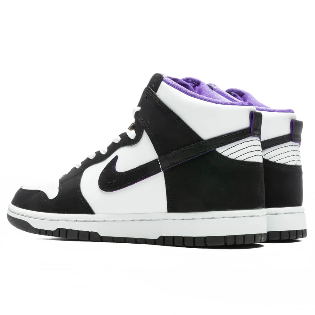 Dunk High Retro Premium EMB - Black/White/Action Grape