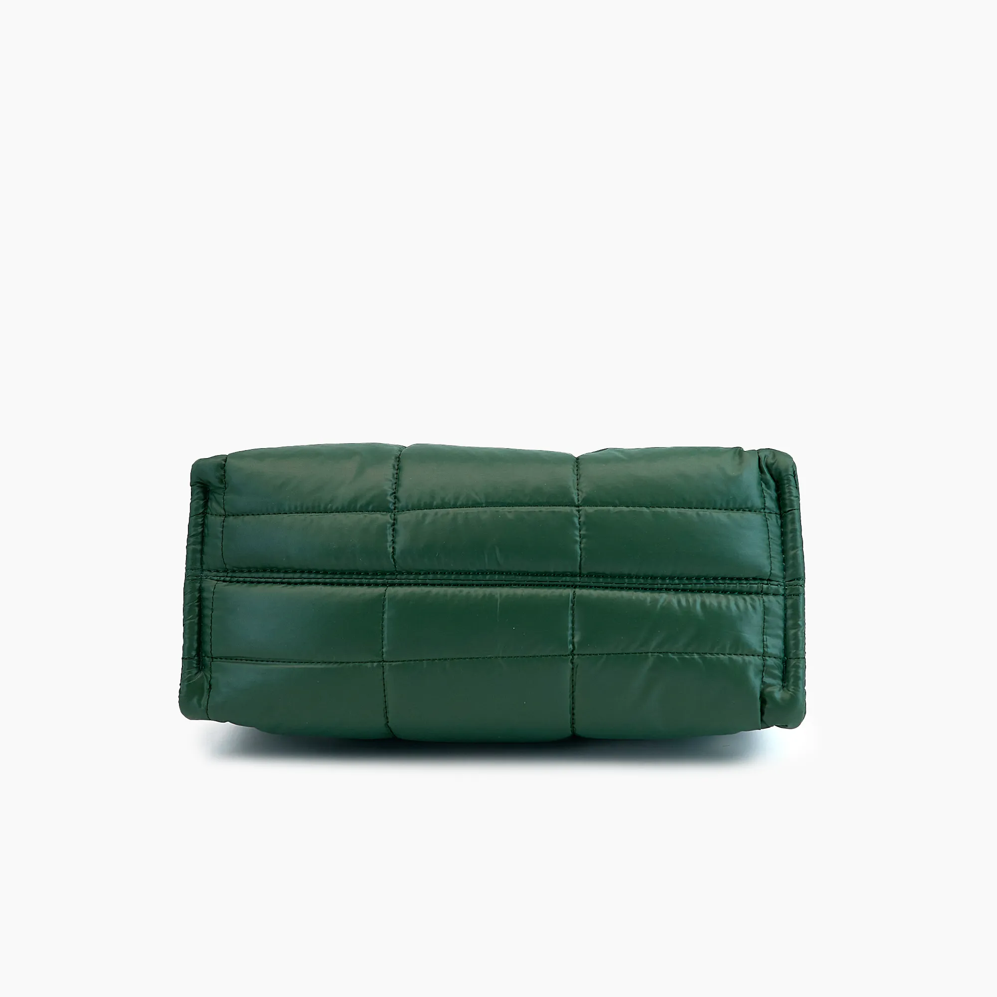 Evergreen Puffer Quilted Tote Bag