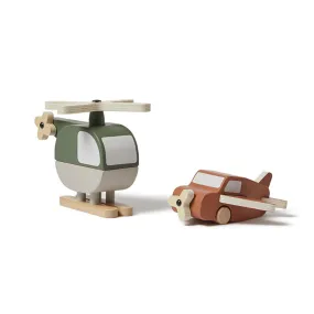 Flexa Wooden Helicopter and Plane