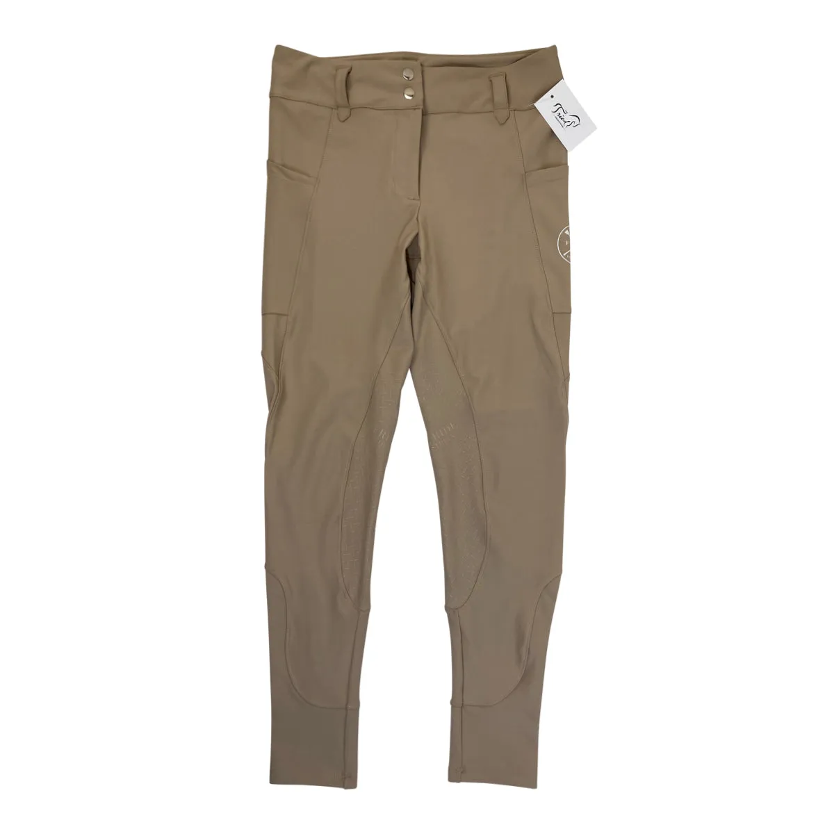 Free Ride Equestrian 'Lux' Breeches in Tan - Women's XL