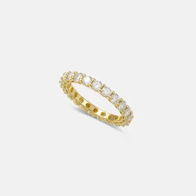 Johanna Moissanite Gold Vermeil Eternity Ring