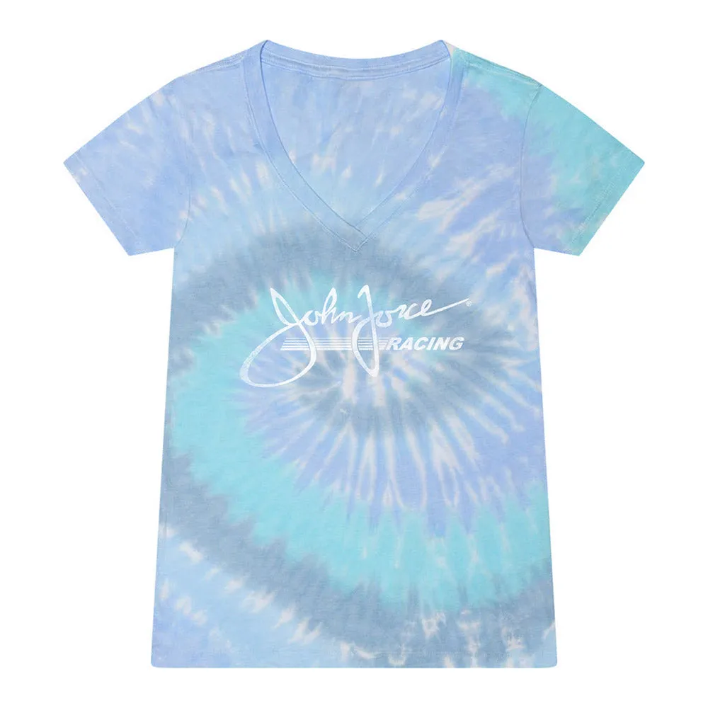 John Force Racing Ladies Lagoon Tie-Dye T-Shirt