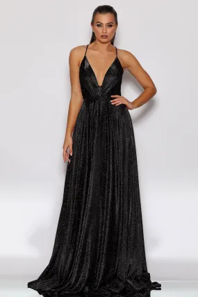 JX2106 Gown by Jadore- Black