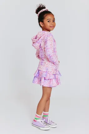 Kids Tiered Skirt in Tie Dye Frosting