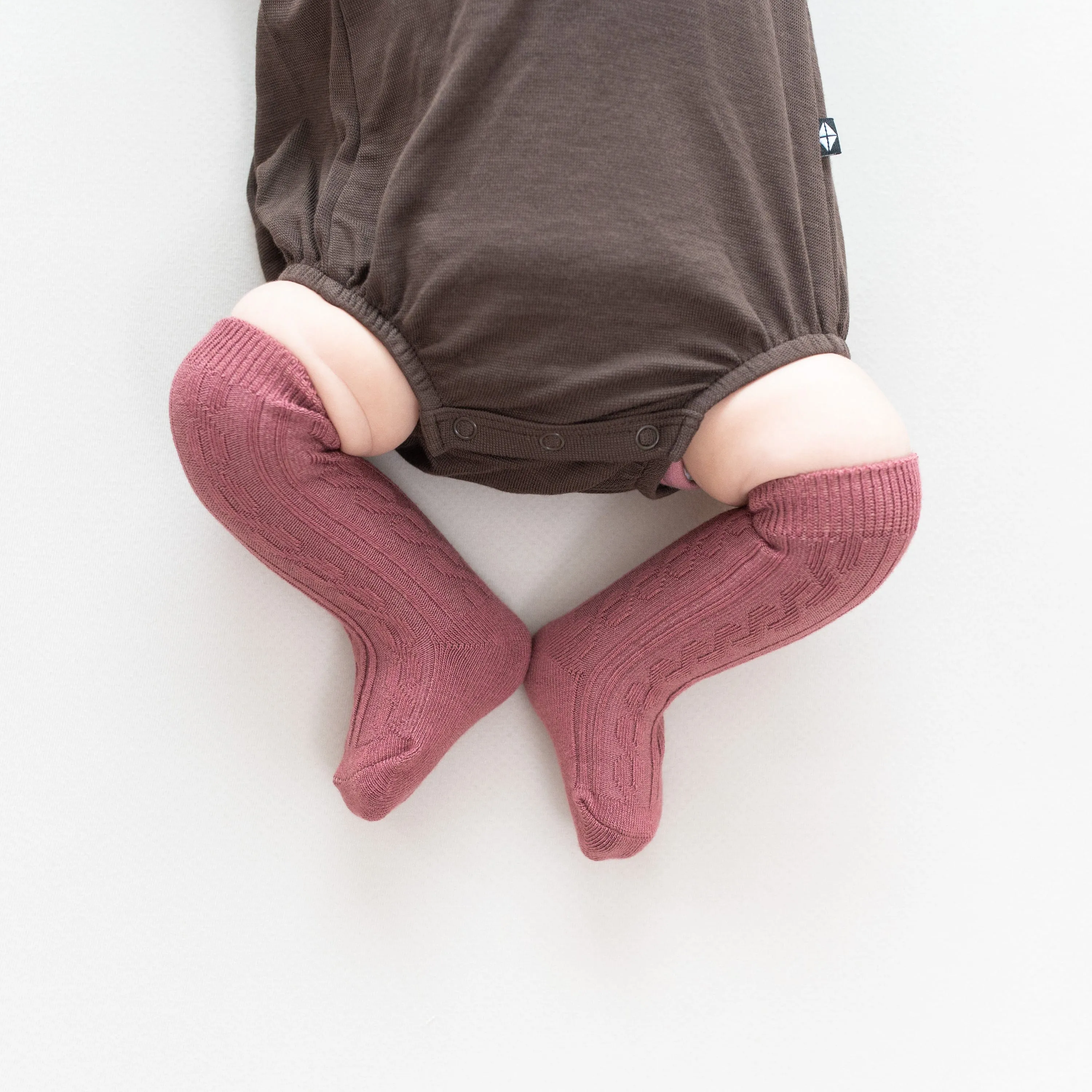 Knee High Socks in Dusty Rose