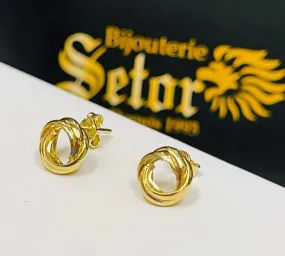 Knots stud earrings E248