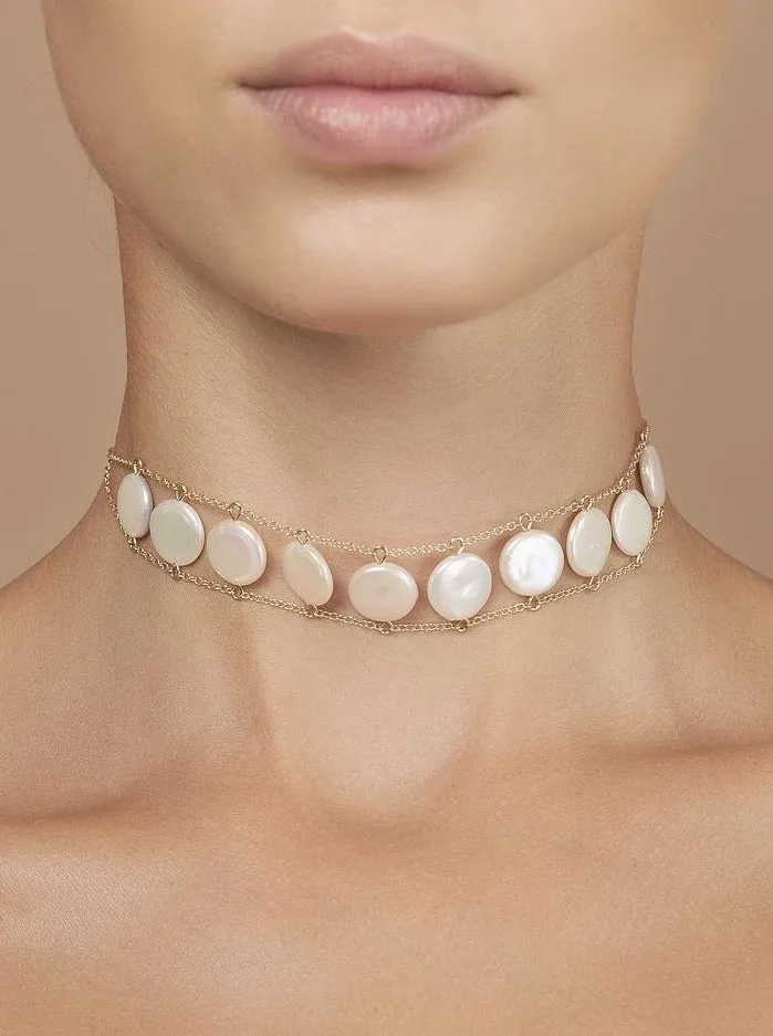 Ladders to Bliss Pearl Choker