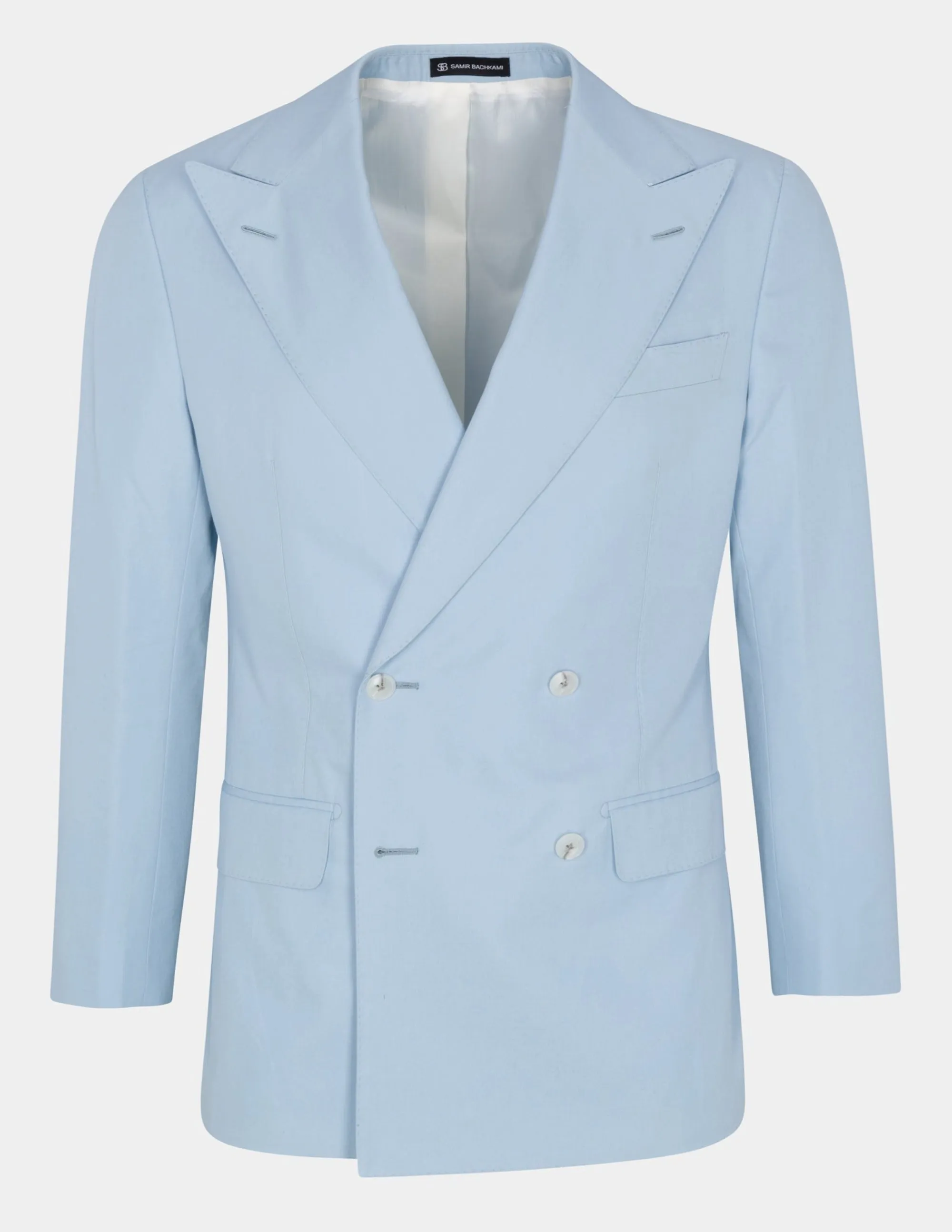 Light Blue Double Breasted Jacket