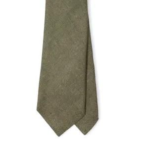 Linen Solid Tipped Tie