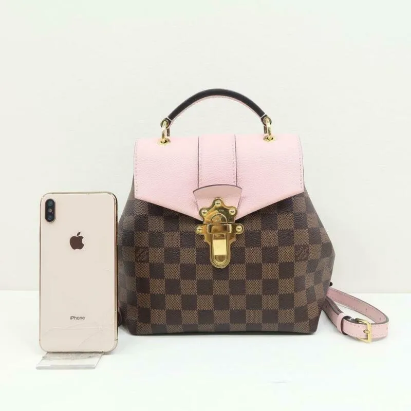 Louis Vuitton Clapton Magnolia Brown Damier Ébène Canvas Backpack