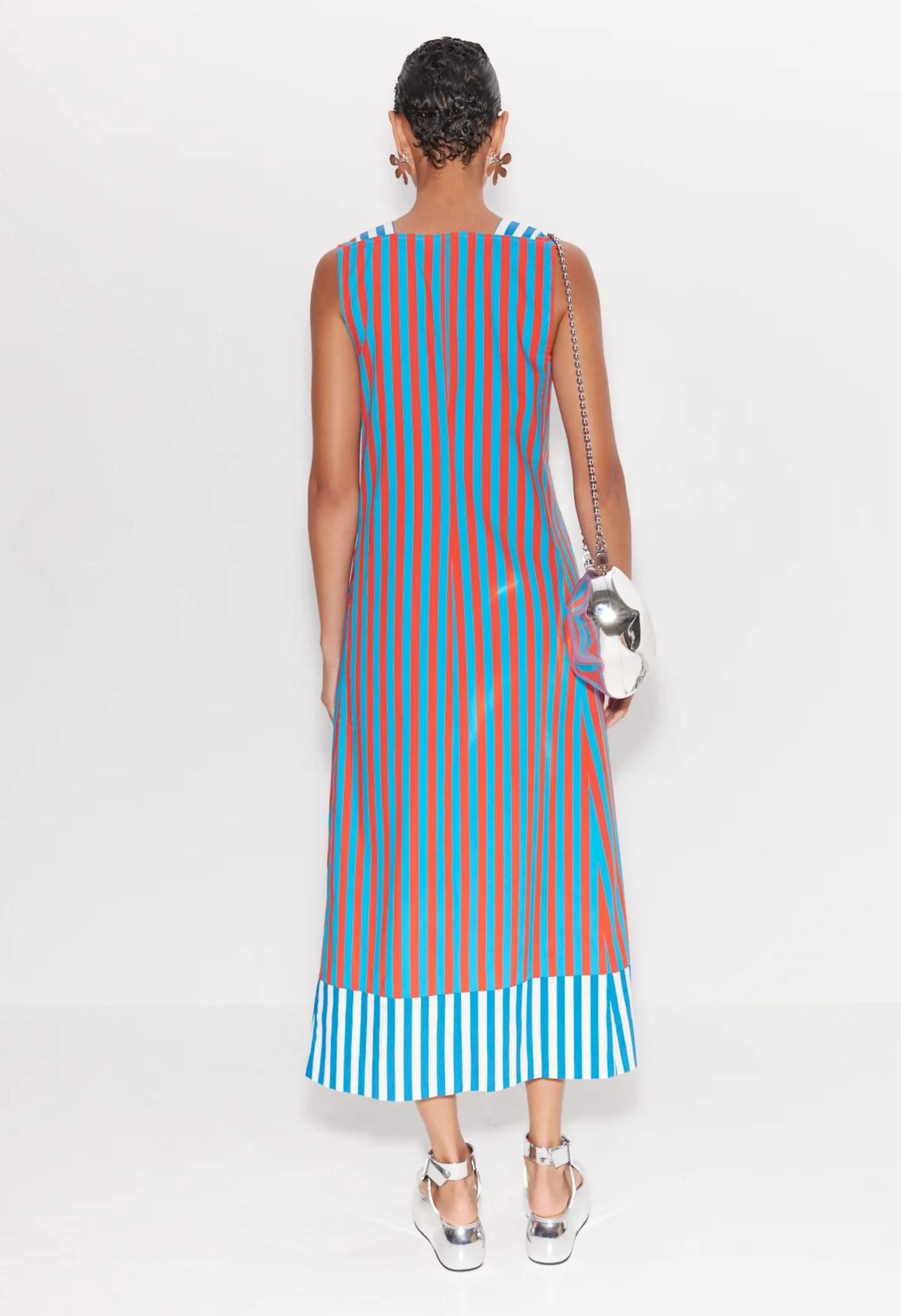 Mar Striped Poplin Dress