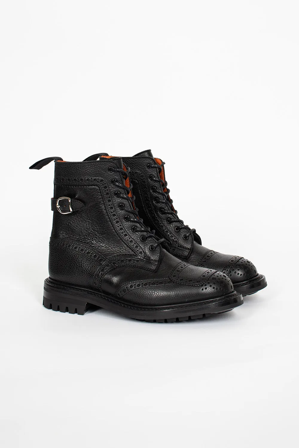 Maria Brogue Boots Black