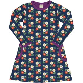 Maxomorra Dream Job Flowers Long Sleeved Dress