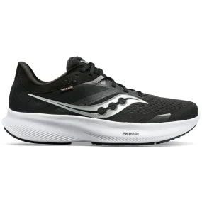 Men's Saucony Ride 16, Black/White, 11 2E Wide