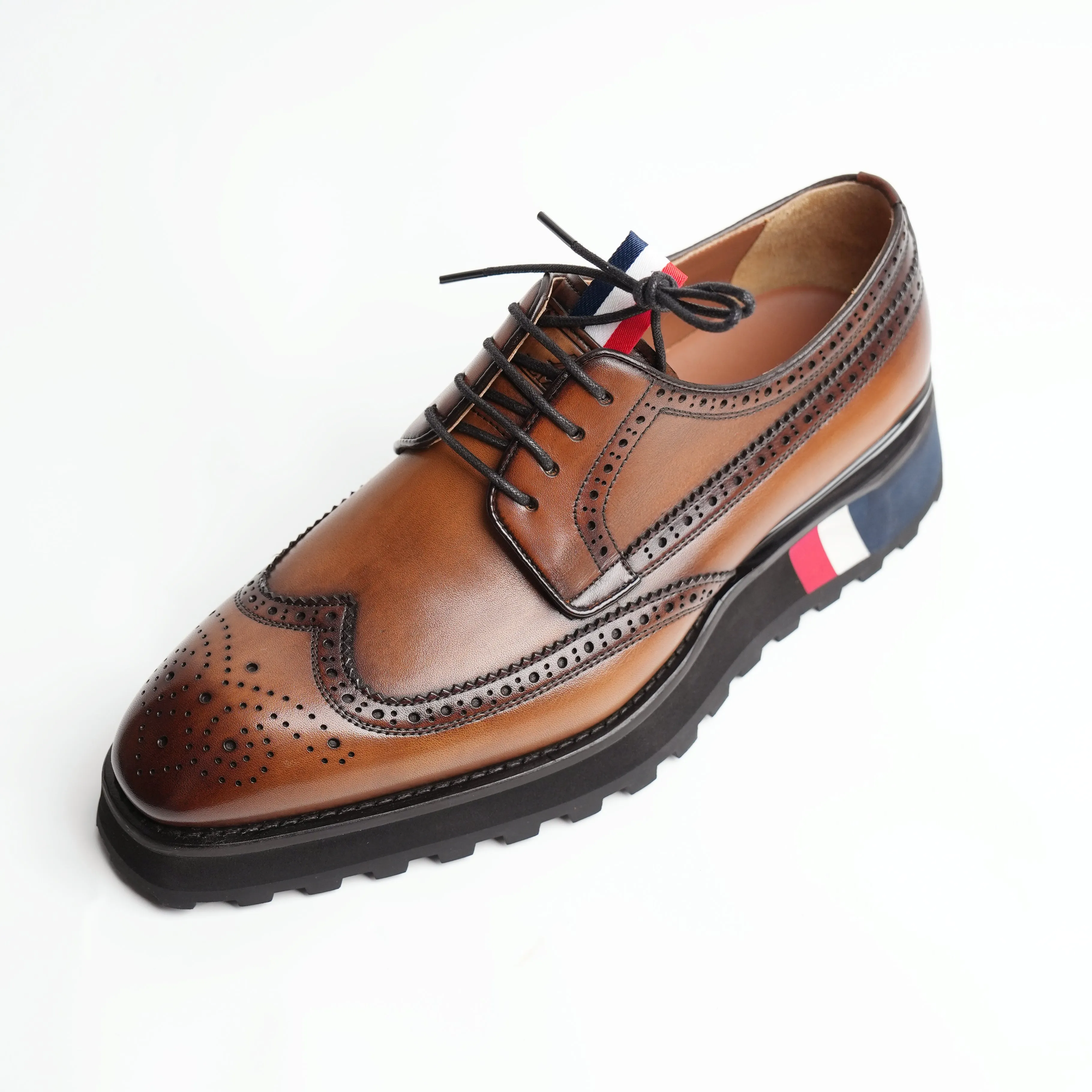 Men's Thick Sole Derby Shoes 90006H