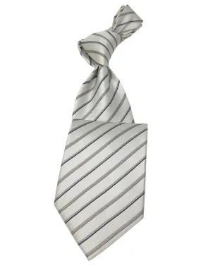 Men's White Necktie #7 - Solid Ties-Wedding-Prom-Silk Ties