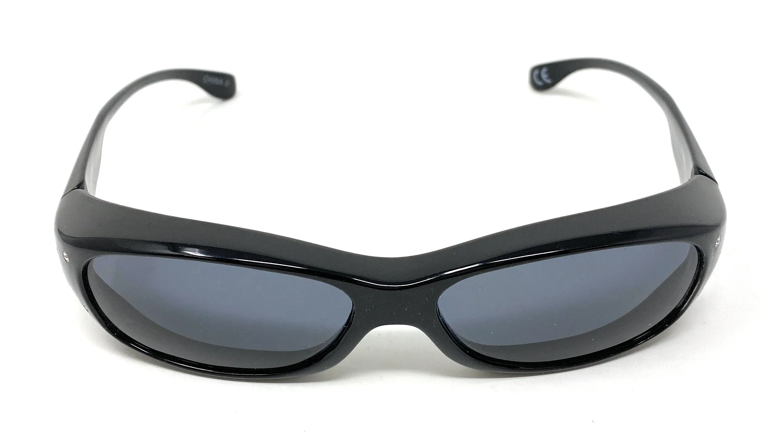 Polarised Optical Covers Over Spectacles BLACK with Diamond Effect Solar Shield 580