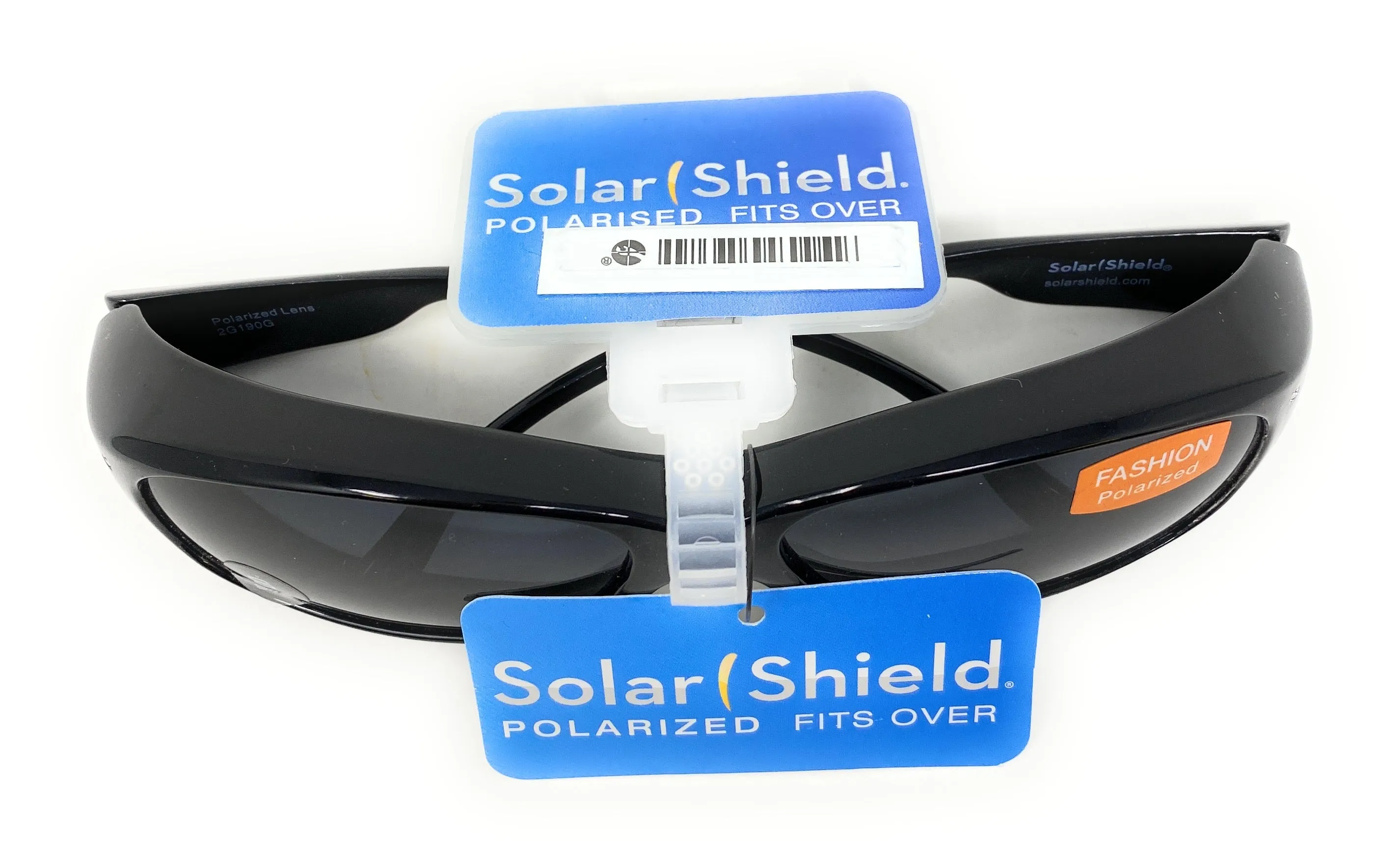 Polarised Optical Covers Over Spectacles BLACK with Diamond Effect Solar Shield 580