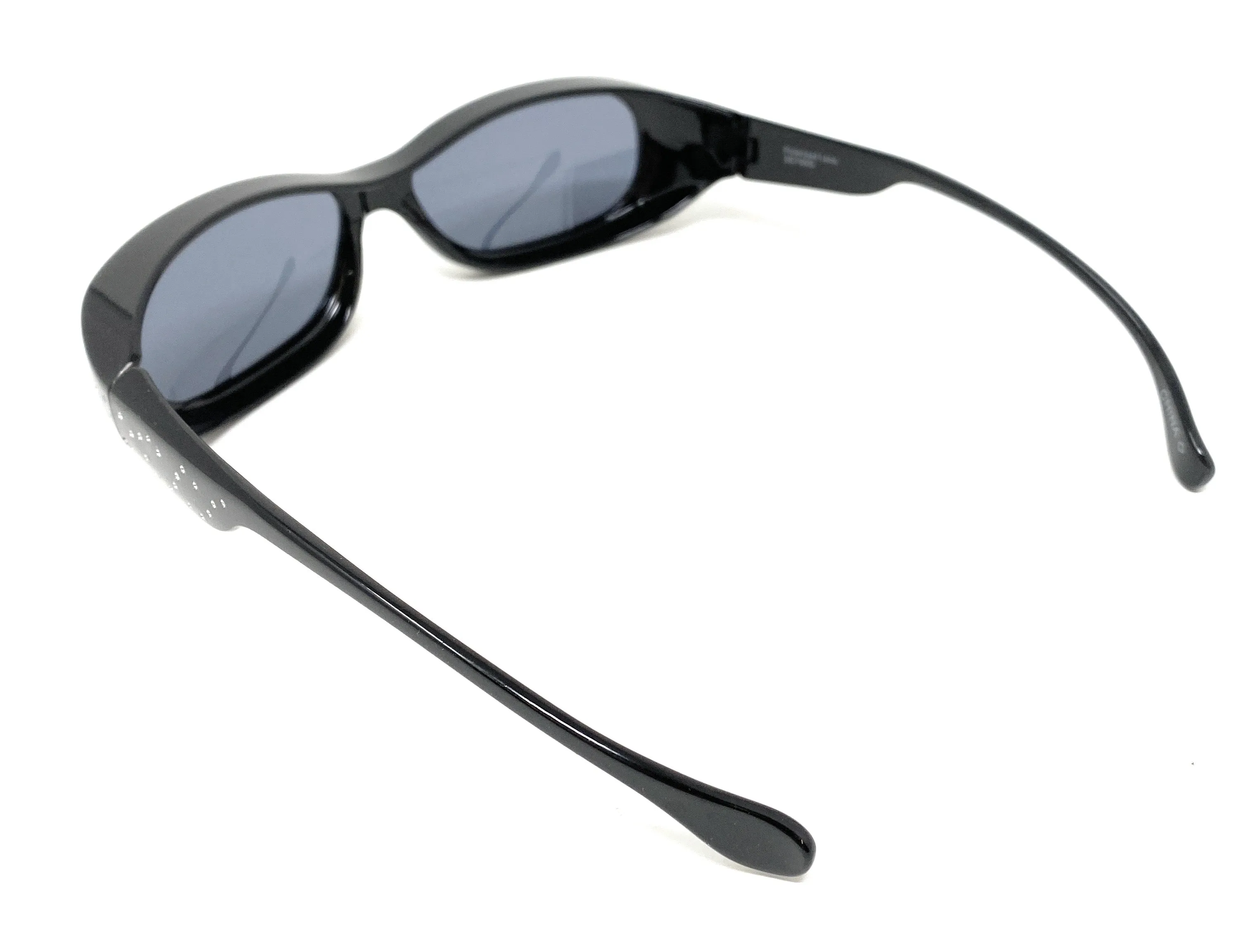 Polarised Optical Covers Over Spectacles BLACK with Diamond Effect Solar Shield 580