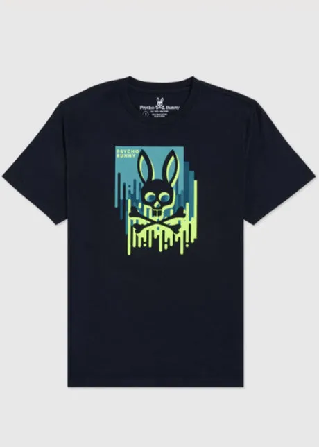 Psycho Bunny Men's High Density Bunny Print Tee