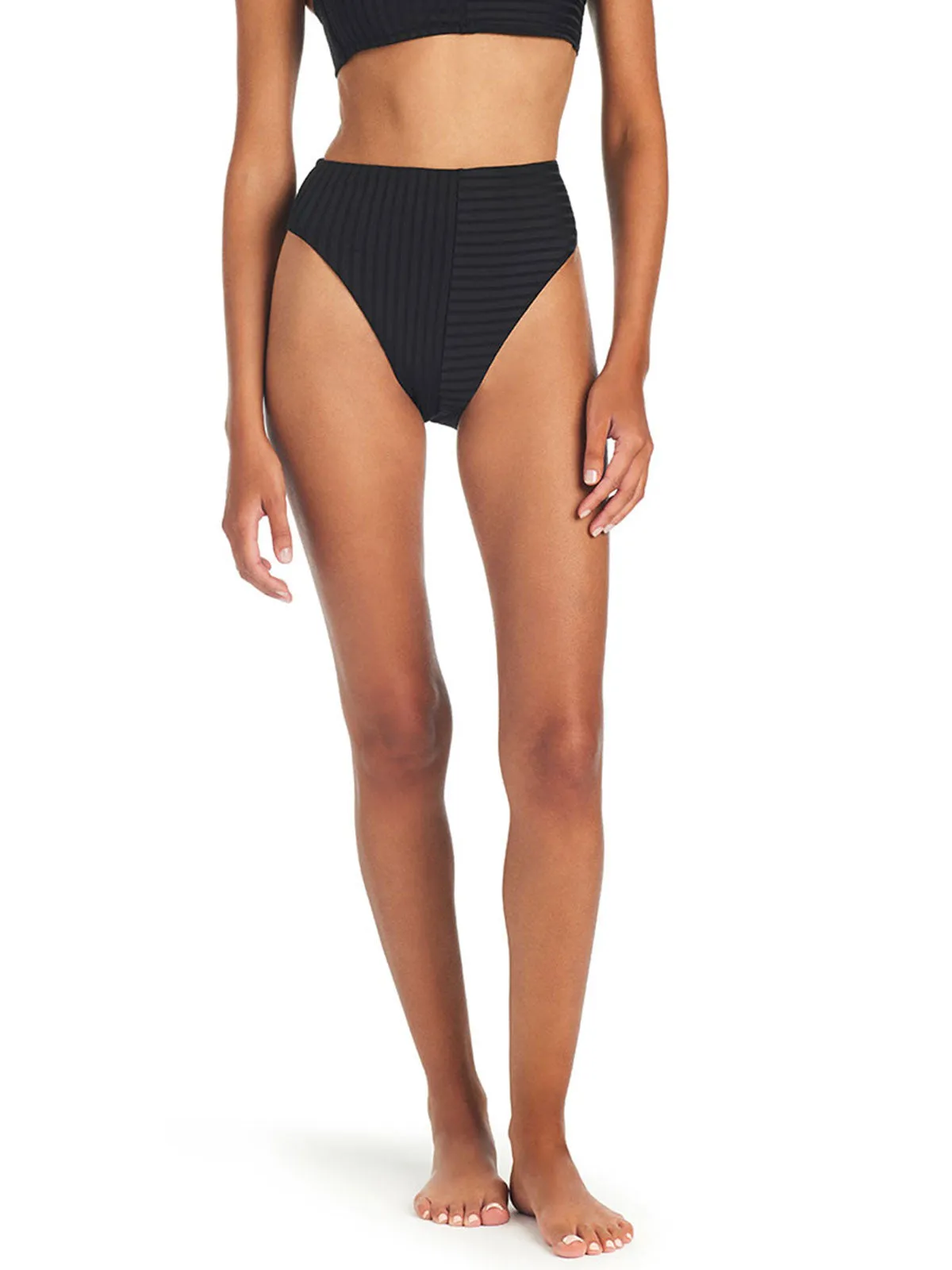 Refresh Rib Bikini Bottom Black