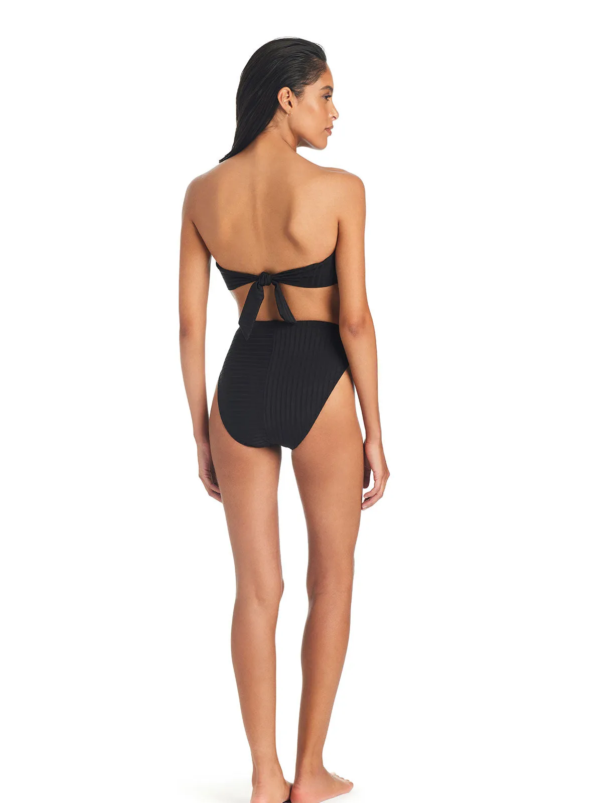 Refresh Rib Bikini Bottom Black