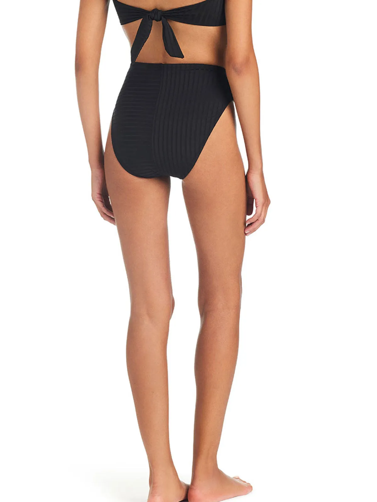 Refresh Rib Bikini Bottom Black