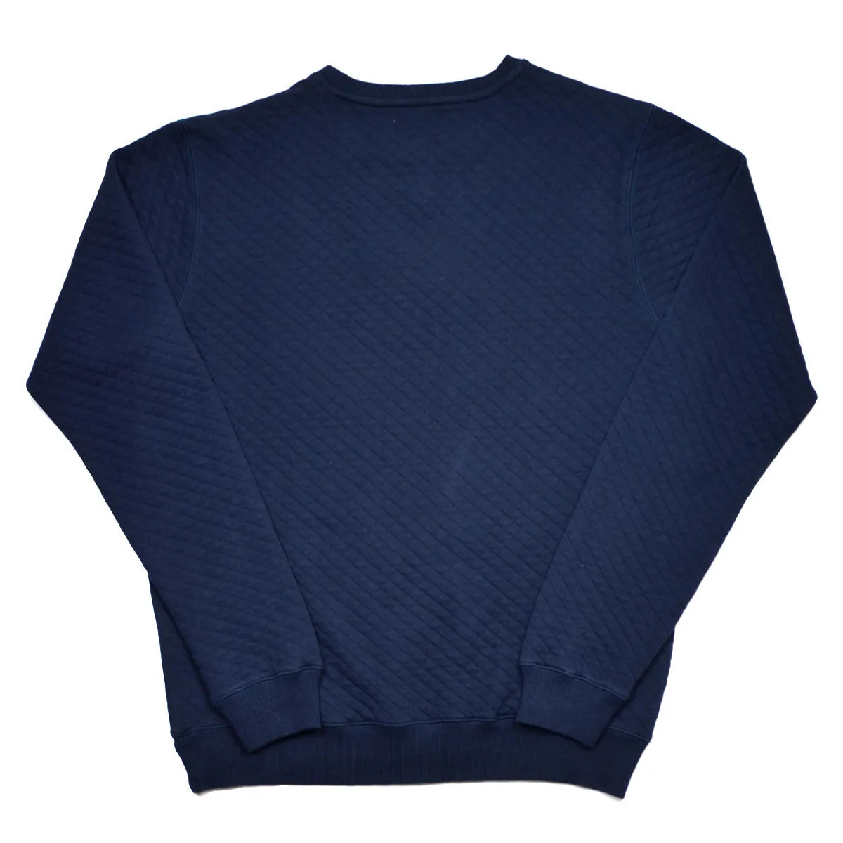 Soulland - Huddleston Sweater in Quilted Fabric - Navy