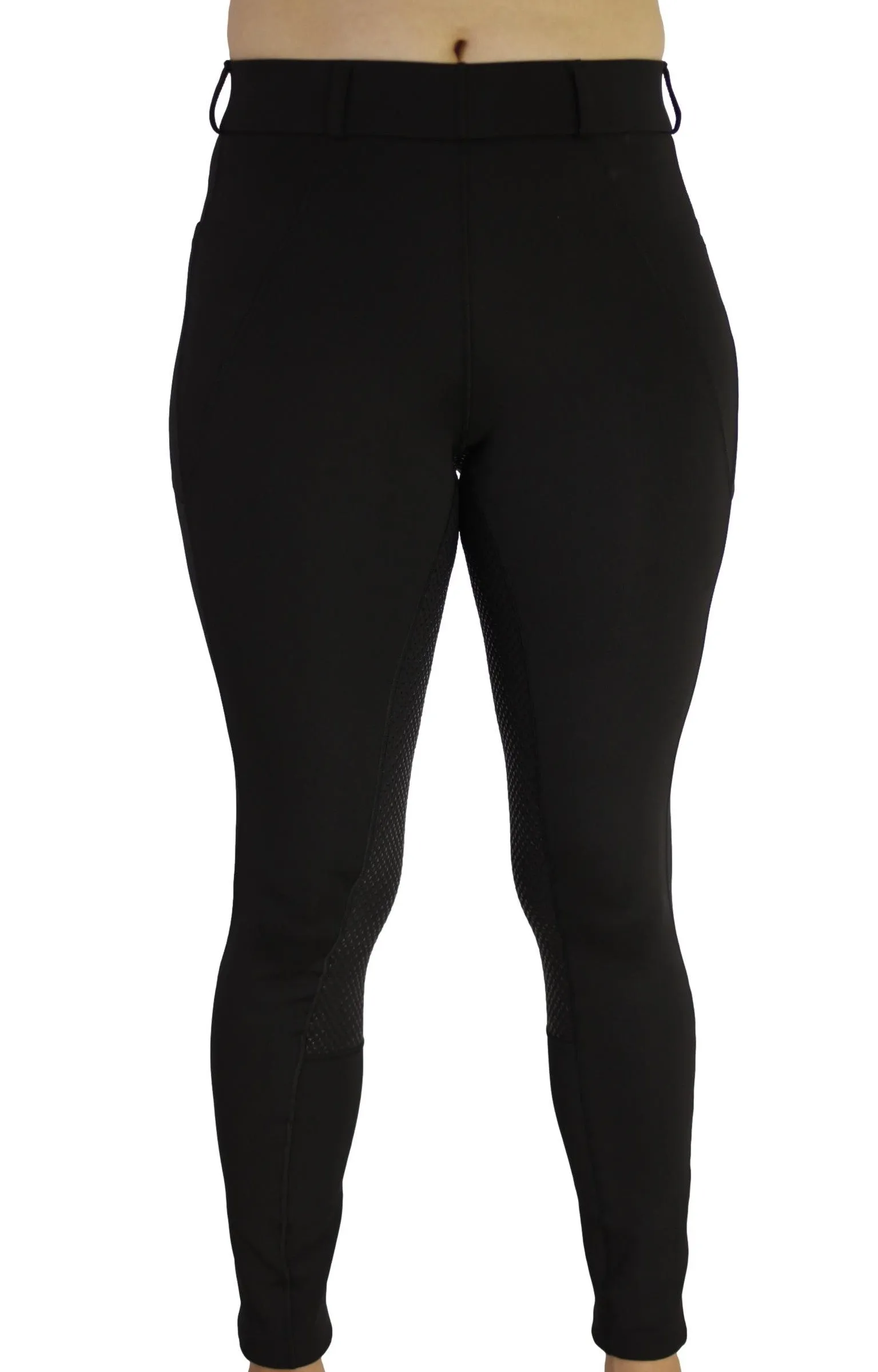 Spring Riding Tights in Black - With or Without Silicone Seat