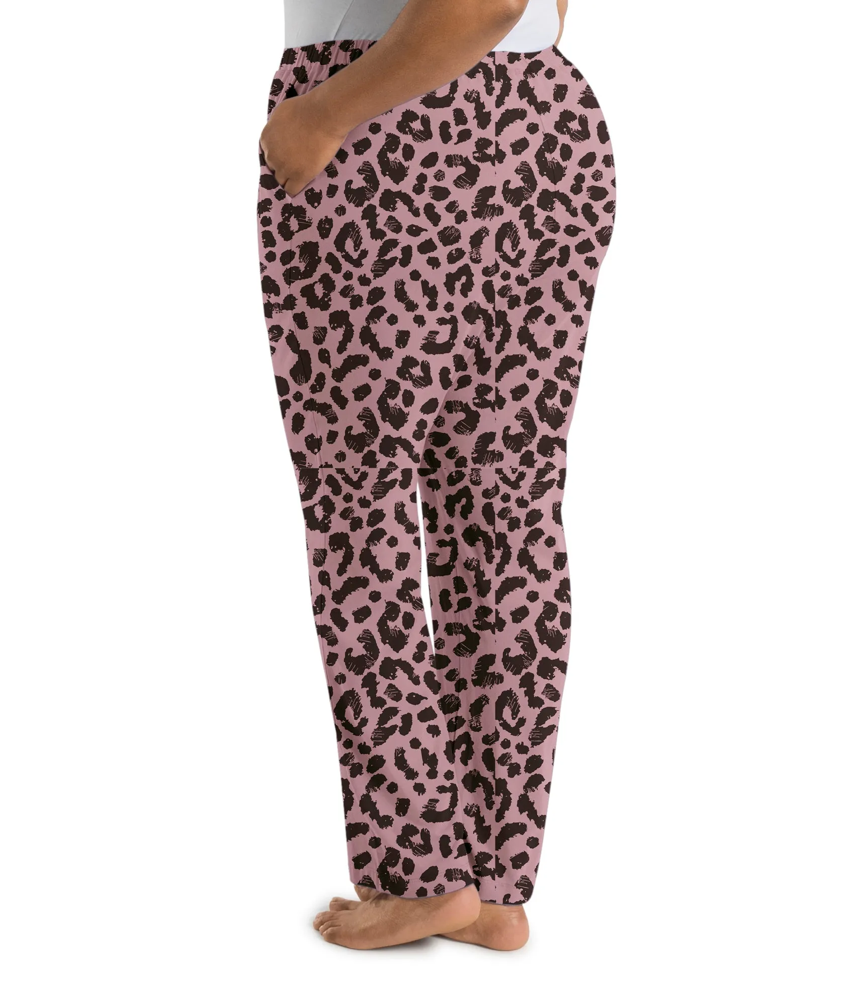 Stretch Naturals Lite Pocketed Pant Jungle Rose Print