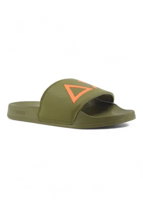 SUN68 Slippers Ciabatta Uomo Militare Verde X34103