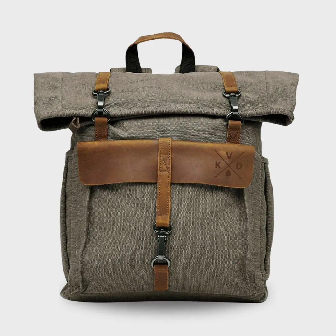 Tay - Canvas Rolltop Backpack